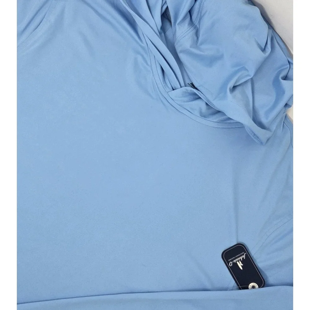 NEW Johnnie-O Talon Performance Lightweight Hoodie Men's Medium Mahalo Blue NWT